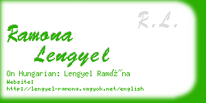 ramona lengyel business card